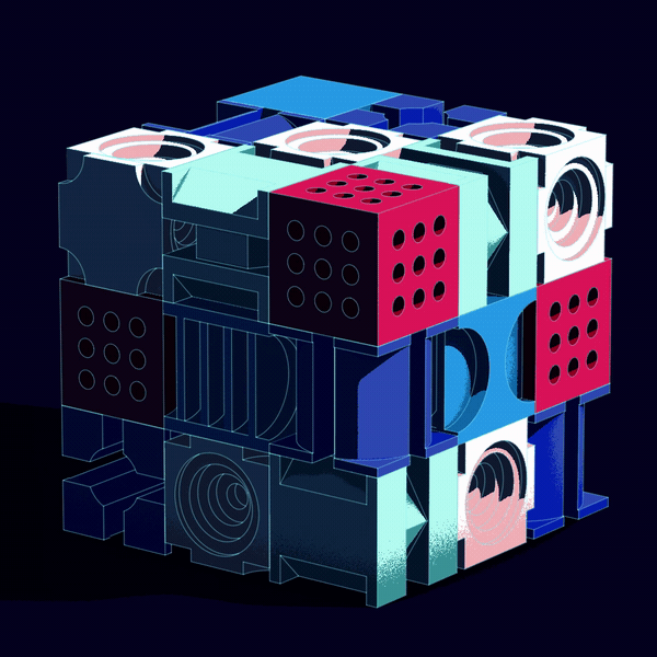Cube 3d animation design gif illustration loop loop animation motion motion design motion graphics