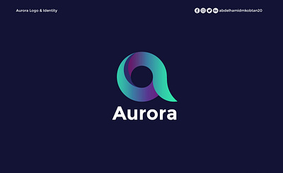 Aurora Internet Browser Logo Design branding graphic design logo