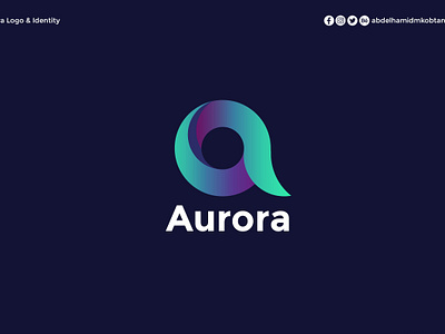 Aurora Internet Browser Logo Design branding graphic design logo