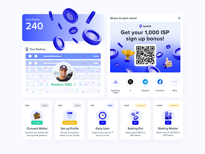 Ispolink UX/UI blockchain gamification ui ui design ux ux design web3