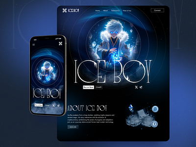 Ice Boy Website ❄️ branding design desktop graphic design illustration logo ui uiux ux web web design webdesign website