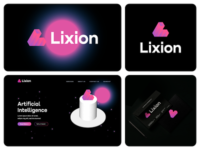 Lixion brand branding design graphic design illustration lixion logo logo design minimal modern