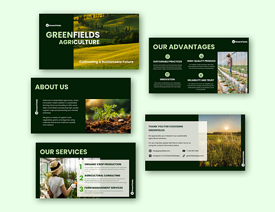 Presentation of Agro company figma website