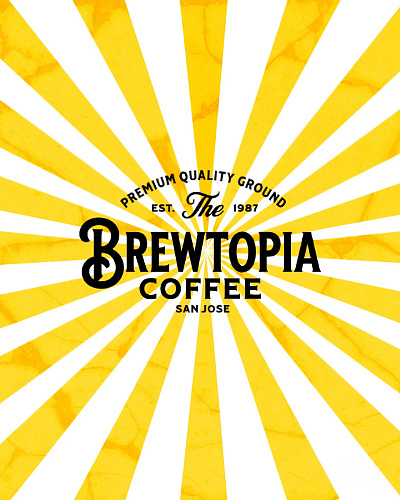 BREWTOIPA aesthetic branding coffeshop elegant graphic designing logo modern poster