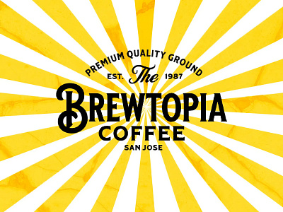 BREWTOIPA aesthetic branding coffeshop elegant graphic designing logo modern poster
