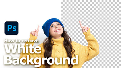 How to remove white background using Photoshop cgian image editing photoshop tutorial