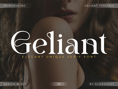 Geliant - Elegant Serif Font design elegant fashion font ligature logo font lowercase magazine modern regular serif typeface typography unique uppercase
