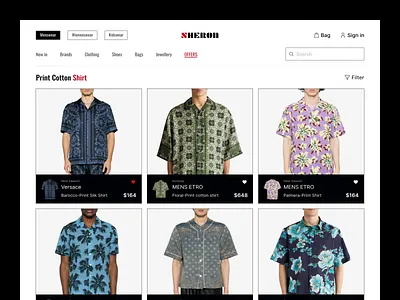 Sheron - E-commerce Website Design branding case study cloth website codexzel e commerce e commerce web design e commerce website fashion graphic design landing page logo minimalist prototype ui uiux design ux website