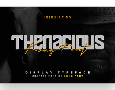 Thenacious Font 3d animation branding design font graphic design handwritten illustration italic logo logotype motion graphics script typeface ui