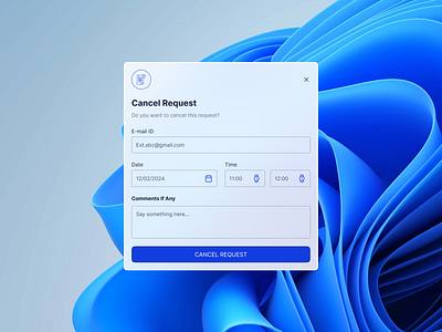 Cancel Request Pop-up 3d app branding design graphic design illustration logo motion graphics typography ui ux vector