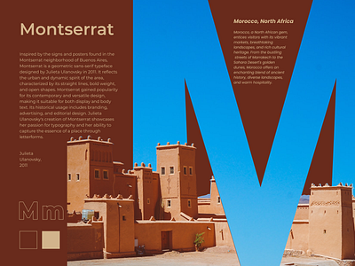 Morocco, Montserrat adobe branding design dribbble figma graphic design graphics illustration illustrator logo mask morocco photoshop poster poster design presentation presentation design typeface typography ui