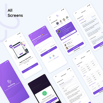 MEdEasy - Health Management App app healthcare ui