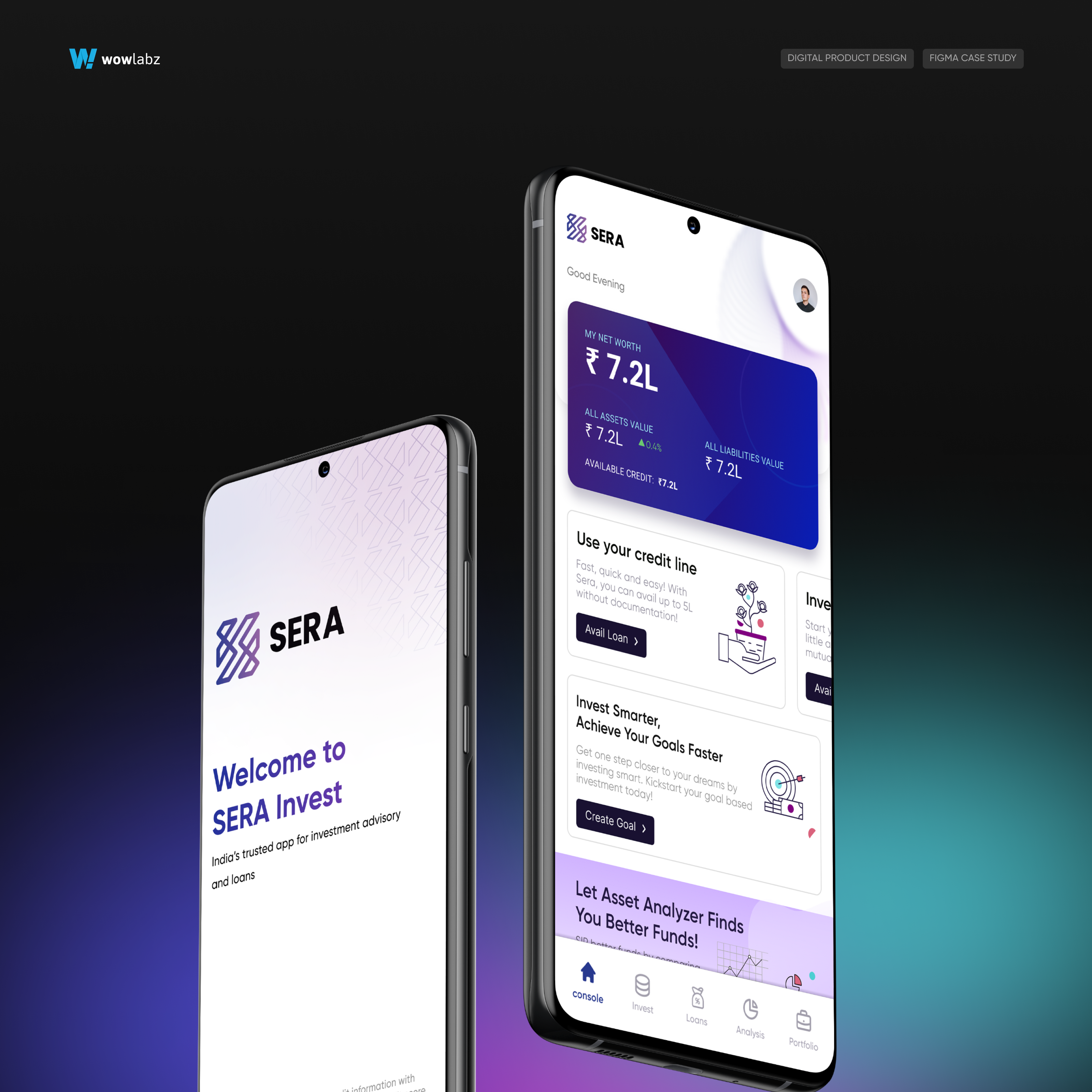Sera Invest | Mobile App app app design cleanui dailyui design fintech minimal mobile app ui uiux