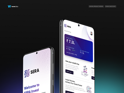 Sera Invest | Mobile App app app design cleanui dailyui design fintech minimal mobile app ui uiux