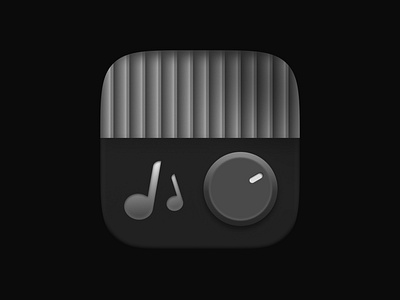 Music App Icon graphic design illustration logo