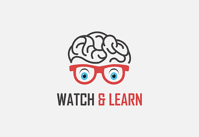 Watch & Learn Logo Animation 2d animation animation branding graphic design illustration intro logo logo animation logo designer logo designing