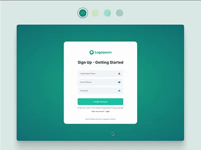 Scribbler - Web3 Sign Up and Login Page UI green illustration interaction login signup transition ui ux web3