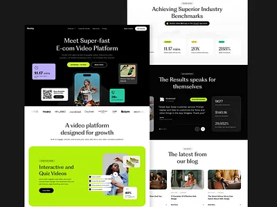 Creator Landing Page agency branding clean dstudio graphic header hero illustration landing page product design reel social media social post typography ui ui ux user experience ux video website