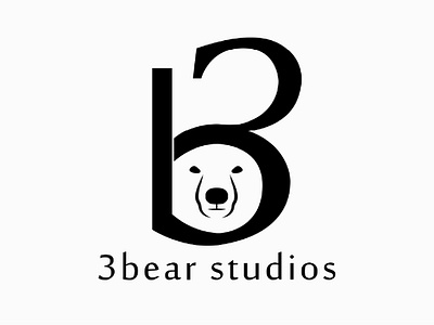 3 Bear Studio Logo Animation 2d animation 3 bear logo design branding design graphic design illustration intro logo logo animation logo designer logo designing motion graphics