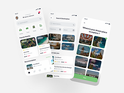 FunGo - Travel Mobile App UI Kit appdesign designfortravel travelapp travelwithstyle trip uidesign uiux userexperience