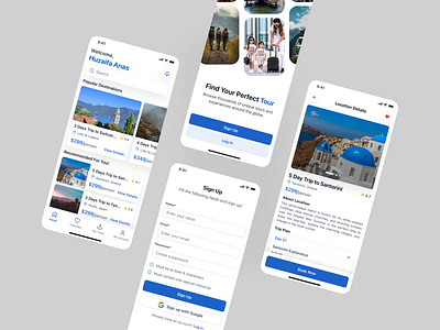Tour booking app concept 🗺️ app deisgn booking app booking app design explore the world tour app tour app design tour app ui ui ui ux design ux design