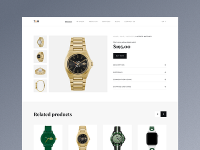 Premium watches website about black blog brands buyer cart clear clock ecommerce minimal premium product page seller services shop team time watches web white