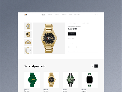 Premium watches website about black blog brands buyer cart clear clock ecommerce minimal premium product page seller services shop team time watches web white