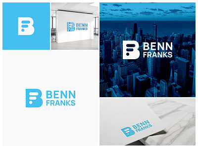Benn Franks Logo Design bennfranks bf brandidentity branding creativesolutions futuristictechnology graphic design logo logodesign