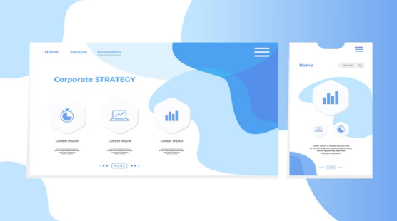 Free vector info graphic for corporate strategy 3d branding corporate free freetemplate graphic design motion graphics template ui