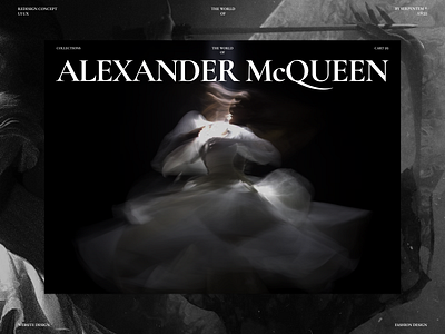 Alexander McQueen — IDENTITY. alexander mcqueen brand design branding company couturier design designer fashion figma homepage interface landing mcqueen redesign concept style ui uiux user interface web design website design