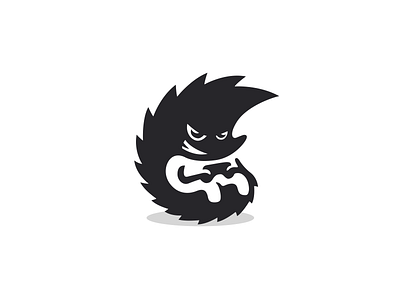 Gamer hedgehog logo animal brand branding cybersport for sale gamepad gamer hedgehog logo mark nagual design