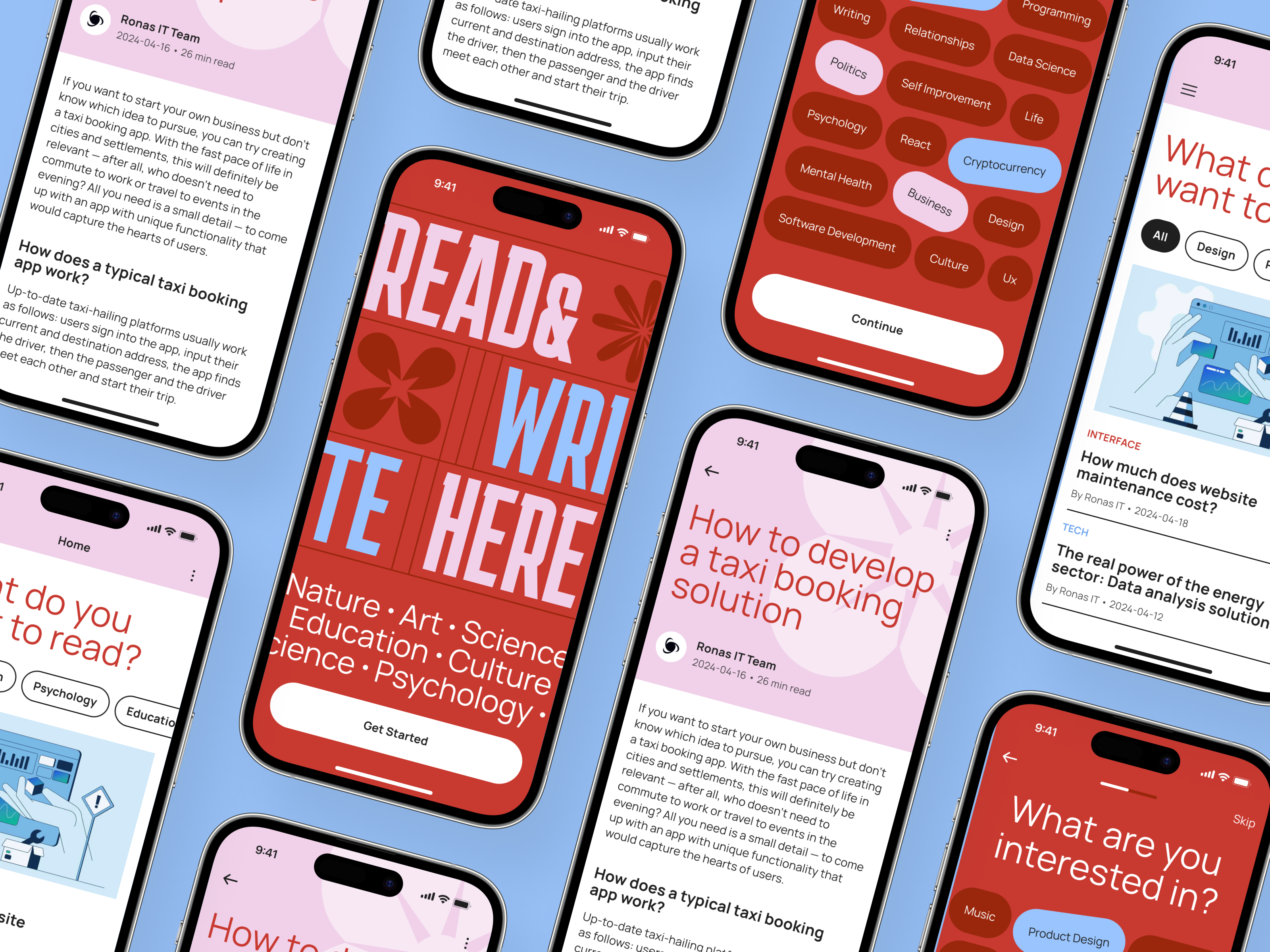 Articles Mobile App by Ronas IT | UI/UX Team on Dribbble