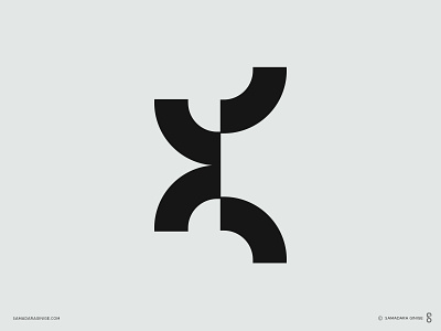 KX Monogram branding business design futuristic kx letter logo mark minimal modern monogram samadaraginige simple