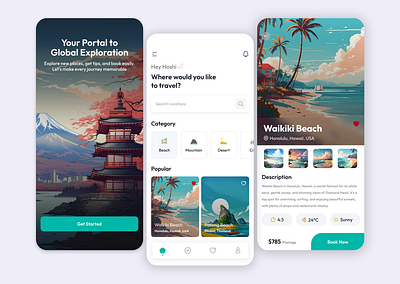 Travel App ui