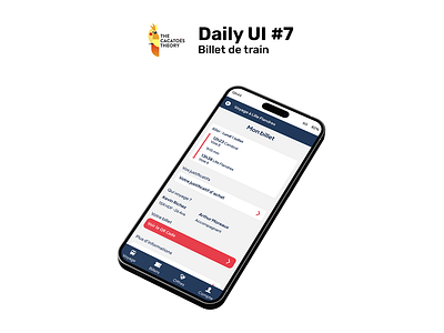 Daily UI #7 - Billet de train app cacatoestheory design design thinking mobile train train ticket ui ux