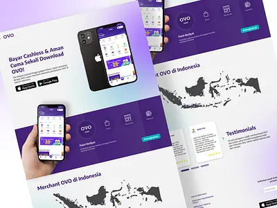 Redesign OVO - Landing Page branding e wallet finance fintech landing page ovo ui web design