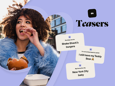 Already +10M Teasers on the app! 💭🎊 app crush dating design happn mockup teasers ui