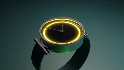 Flashy product 3d animation blender motion graphics watch