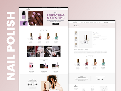 Nail Polish Website design app design branding design design app fashion fashion app fashion website fashion website design figma graphic design modren design nail polish web web design web ui website website design