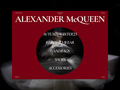 Alexander McQueen | Catalogue – Redesign Concept alexander mcqueen brand design branding company couturier design designer fashion figma homepage interface landing mcqueen redesign concept style ui uiux user interface web design website design