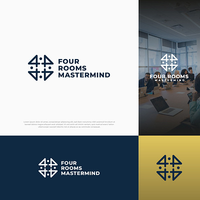 Modern/Luxury Logo For Events Industry branding business consulting four graphic design logo mastermind modern