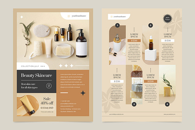 Beauty - Catalogue banner catagoue graphic design illustration