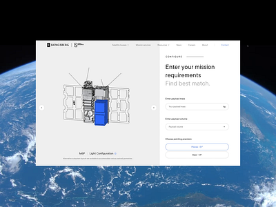 Nano Avionics Configurator 3d animation configurator configure design graphic design landing lithuania minimal motion graphics outer outer studio product product page ui ux uxui vilnius web website