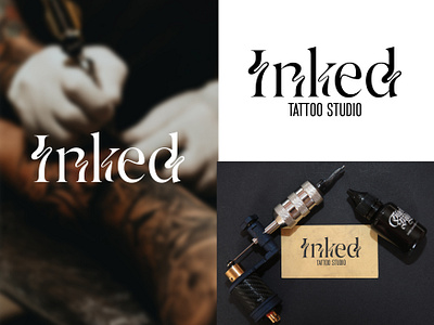 Inked - Logo Design adobe branding design designer digital design graphic design illustration logo logo design mockup tattoo ui ux vector