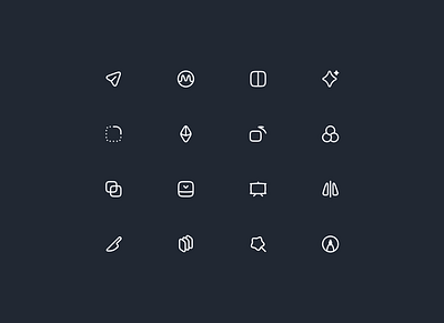 Cute and round icons assets icon icon design icon pack iconset line mingcute