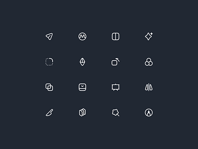 Cute and round icons assets icon icon design icon pack iconset line mingcute