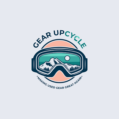 Gear UPcycle branding design gear graphic design identity illustration logo mountain product sports store upcucle vector