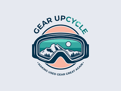 Gear UPcycle branding design gear graphic design identity illustration logo mountain product sports store upcucle vector