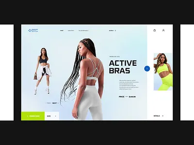 BSP Active Online Store animation branding design graphic design motion motion graphics online store shop slider store ui ux web web animation web design