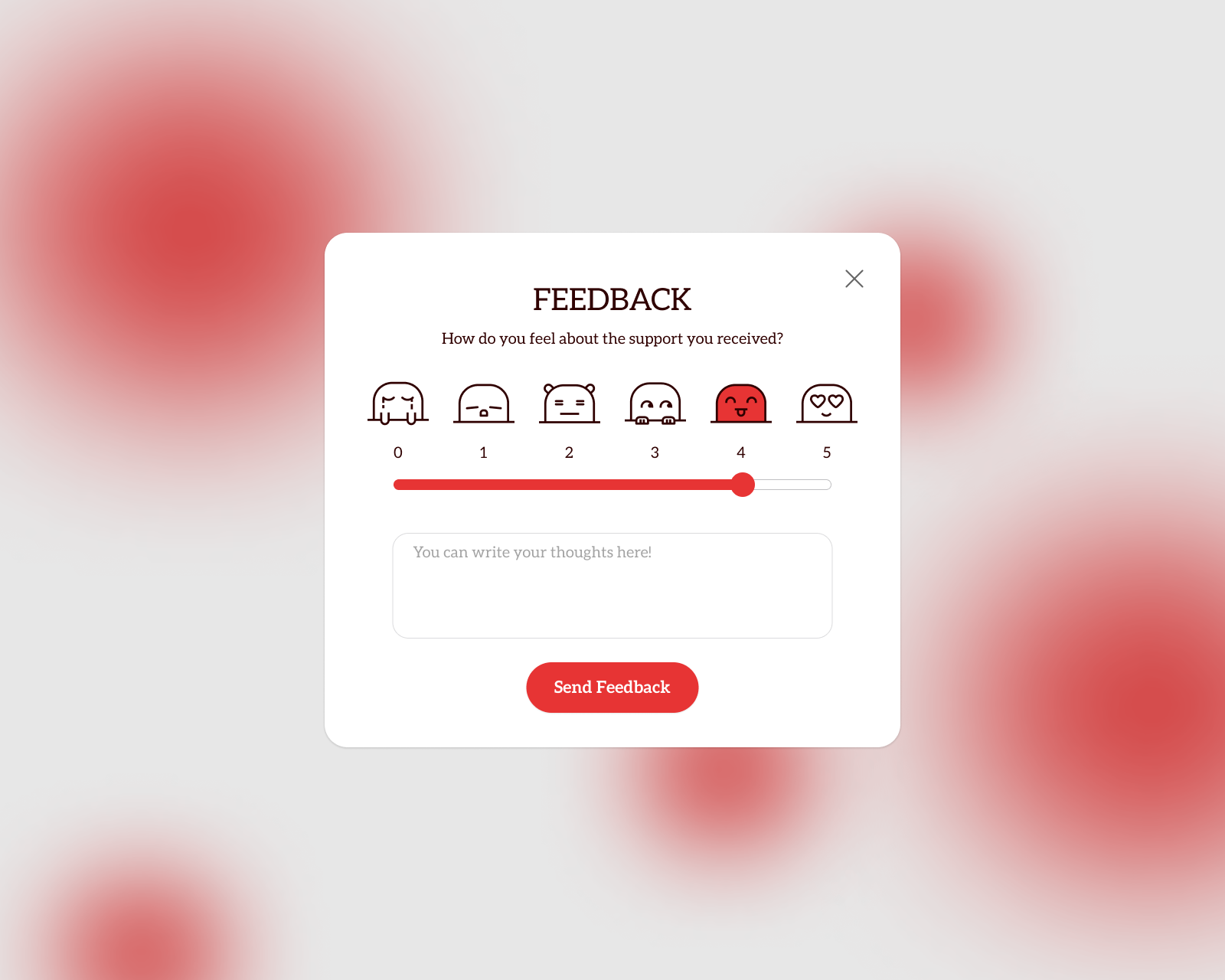 Feedback Pop-up clean ui component design design system desktop feedback interface mobile modal popup send feedback ui ui design ux web website design